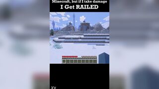 Minecraft but if i take harm i get..railed?
