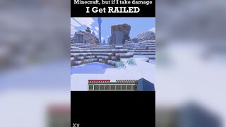 Minecraft but if i take harm i get..railed?