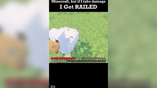Minecraft but if i take harm i get..railed?