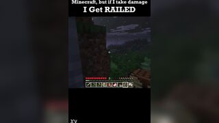 Minecraft but if i take harm i get..railed?