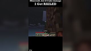 Minecraft but if i take harm i get..railed?
