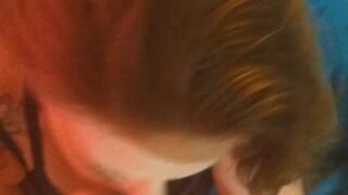 Pov hooker pulls down pants and starts licking and sucking penis enjoying the taste of cock in mouth