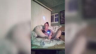 Woman Caught Filming Herself Playing Video Games In Her Black Bra and Panties By Her Roommate