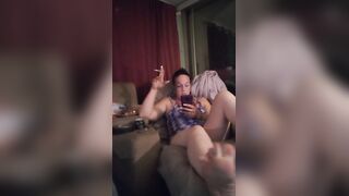 I Film Myself Smokin' Cigarettes and Playing Clip Games During the time that Teasing Giving Upskirt Panty Tease
