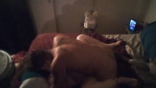 Watch busty marvelous gals eyes roll back as I fuck her taut pink cunt in her much loved position