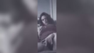 Sexy Step Mamma Teasing In Her Panties and then Masturbates Sticking Her Fingers In Her Tight Pussy