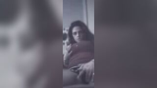 Sexy Step Mamma Teasing In Her Panties and then Masturbates Sticking Her Fingers In Her Tight Pussy