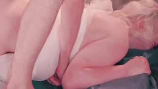 Lustful bride slut wants to have sex right before the wedding and show up with ruined makeup and cum on her face cause she's a real slut and sexwife