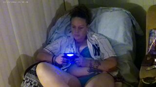 This chick Turns Me On While Her Panties Are Getting Moist While Playing Movie scene Games