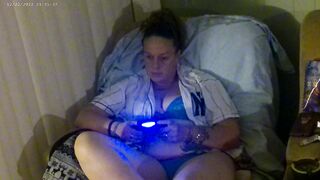 This chick Turns Me On While Her Panties Are Getting Moist While Playing Movie scene Games