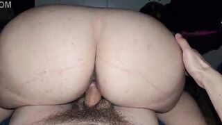 Close-up fucking of a shaggy cunt