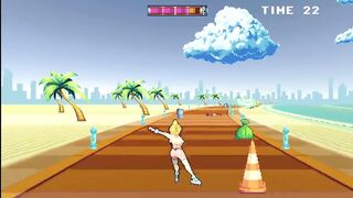 FInishing My Rollerblading BY FUCKING ALL BEACH GUYS! - Rollerbabe