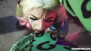 Harley Quinn Cosplay Facial Fuck Defeat