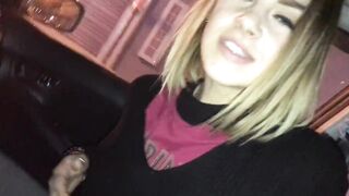 Risky Sloppy Car Lascivious Fellatio enjoyment