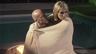 Naughty golden-haired sweetheart gets fucked by the pool
