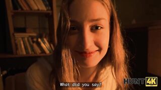 HUNT4K. A Young Angel picked up a Stranger at a bar and Drilled him right in front of her Boyfriend