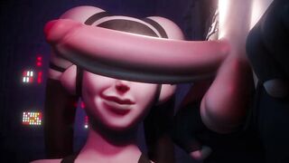 Ahsoka XXX - Fucking Lyn Me's constricted ass and grabbing Ahsoka Tano's buttocks