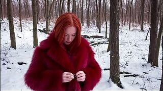 Winter vicious experiments. An icicle in the arsehole. Sex in the cold. Wild excitement in the winter forest. Re-upload. (AI).