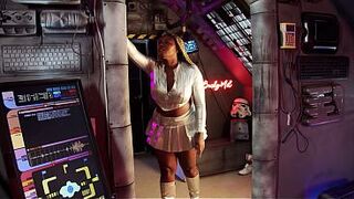 Space Women ~ Cosmic Seduction in Zero Gravity ~ Ebony Xeinna Rose ~ Interracial Sex