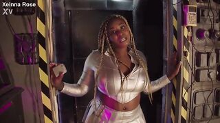 Space Women ~ Cosmic Seduction in Zero Gravity ~ Ebony Xeinna Rose ~ Interracial Sex