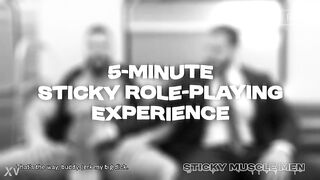 Sticky Muscle Chaps Day 90 Preview, AI-Generated Muscle Boys, Big Dicks, Big Cum Loads