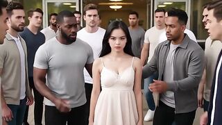 Mini ASIAN FLOOZY! Screwed by everyone in the university dorm to avenge my boyfriend.(AI GENERATED)