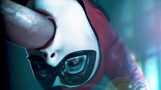 Harley Quinn Sucks and Fucks Batman