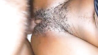 black Nigerian ebony slender gal get drilled by bbc in her prime cum on her