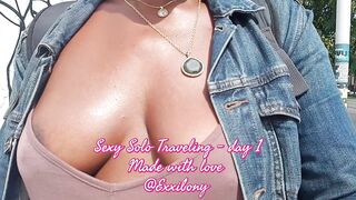 #SST DAY 1 - TITTIES AND NIPPLE PLAY IN PUBLIC ! HOW DO YOU LIKE IT ?