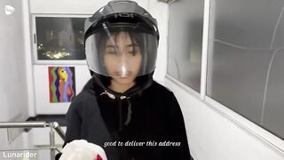 A delivery beauty goes to the wrong address and ends up getting fucked by the wrong customer