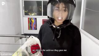 A delivery beauty goes to the wrong address and ends up getting fucked by the wrong customer