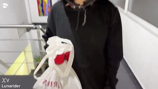 A delivery beauty goes to the wrong address and ends up getting fucked by the wrong customer