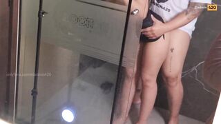 stripped on the floor: eladmin420 dripping juicy after a long night