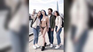 BLUE HAIR NUDE LONDON VOYAGE [ai]