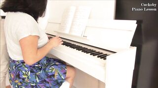My first piano lesson
