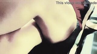 Effeminate transsexual masturbates in daybed pleasurably.