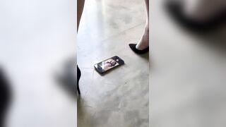 YOU going to film me bending over?