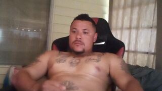 Hot Latino Thug Banging Pocket Snatch and Cumming On Himself