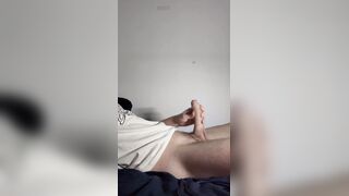 Playing with my uncut wang