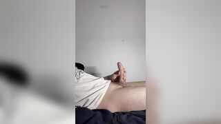 Playing with my uncut wang