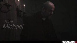 Futanari Facial Deepthroat - Layla Scarlett & Vixi Rafi