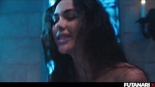 Futanari Facial Deepthroat - Layla Scarlett & Vixi Rafi