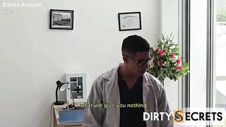 PART 1: I TAKE MY HUSBAND TO THE DOCTOR, AND DURING THE TIME THAT THEY ARE RUNNING SOME TESTS ON HIM, I BANG THE DOCTOR AND THE PLUMBER JOINS US FOR A TRIO WITH double penetration.
