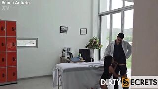 PART 1: I TAKE MY HUSBAND TO THE DOCTOR, AND DURING THE TIME THAT THEY ARE RUNNING SOME TESTS ON HIM, I BANG THE DOCTOR AND THE PLUMBER JOINS US FOR A TRIO WITH double penetration.
