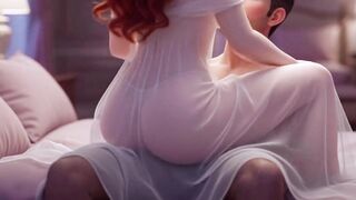 Redhead stepmom came into the shower while I was washing