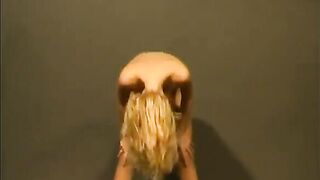 Golden-haired 20yo Hawt Red Dress Strip - Vintage Web camera Exposed Tease for YOU
