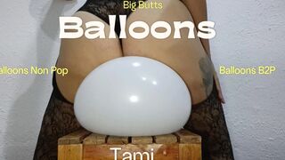 Using My Big Booty and My Butt to Bounce off Some Balloons and Pop 'em