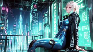 Golden-haired Knight Lounges Seductively While Her Silver-haired Partner Kneels to Serve