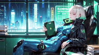 Golden-haired Knight Lounges Seductively While Her Silver-haired Partner Kneels to Serve