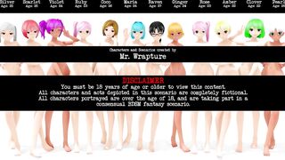Restroom Playtime (Yuri Bondage Sex) - 3D MMD